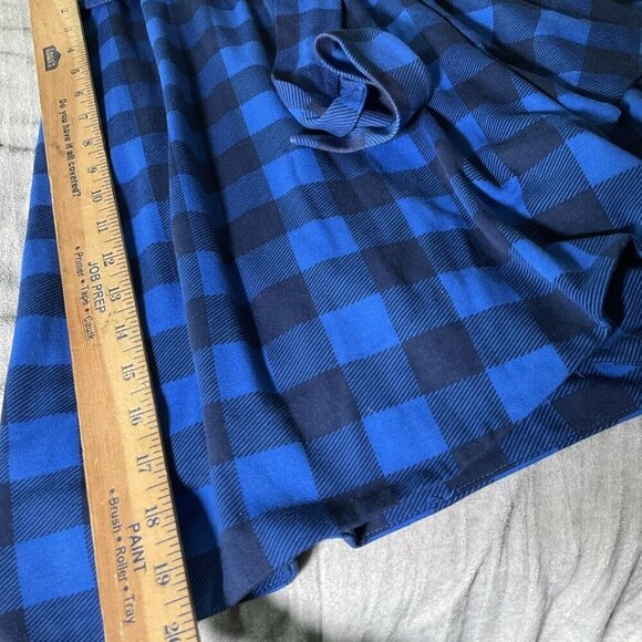 Draper James Buffalo Plaid Checkered Wrap Dress size Small S Blue - Picture 13 of 15